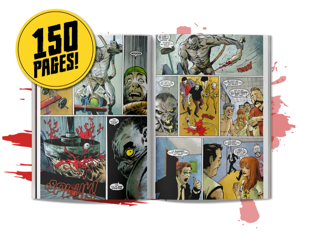 Open spread from GYMRATZ — 150 pages